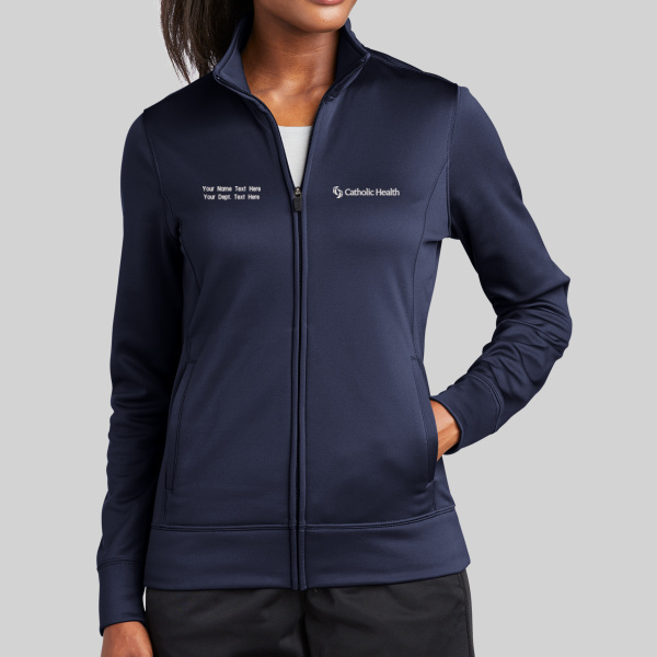 Catholic Health - w/ Name - Ladies Sport Wick ® Fleece Full Zip Jacket Thumbnail