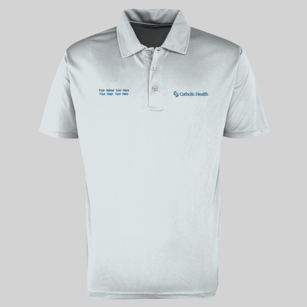 Catholic Health - w/ Name - PosiCharge ® Active Textured Polo Thumbnail