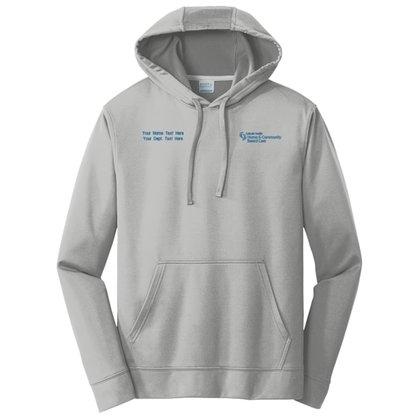 Home & Comm. Based Care - w/ Name - Performance Fleece Pullover Hooded Sweatshirt Thumbnail