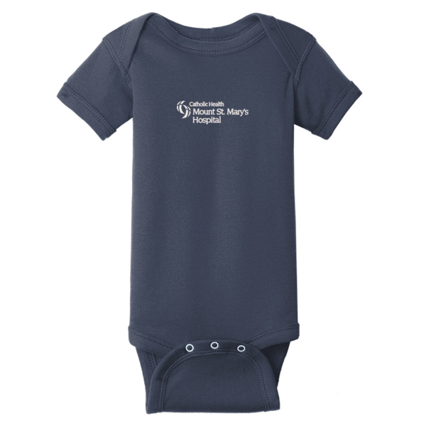 Mount St. Mary's - Infant Short Sleeve Baby Rib Bodysuit Thumbnail