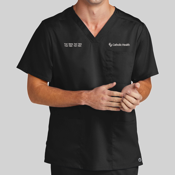Catholic Health - Men's Premiere Flex ™ V Neck Top Thumbnail