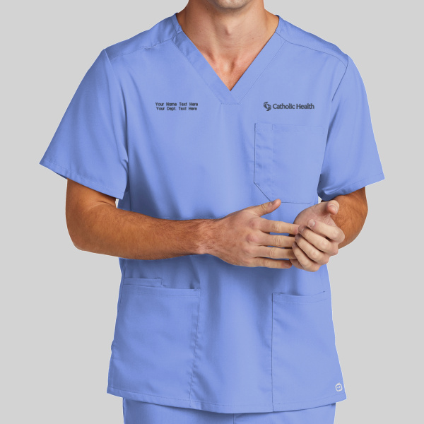 Catholic Health - Men's Premiere Flex ™ V Neck Top Thumbnail