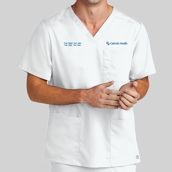 Catholic Health - Men's Premiere Flex ™ V Neck Top Thumbnail