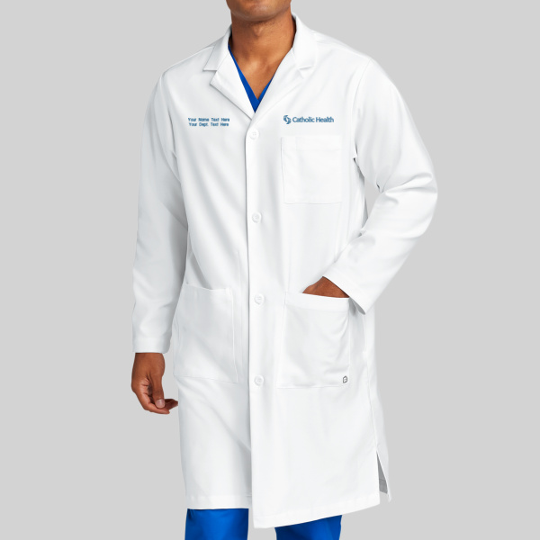 Catholic Health - Men's Long Lab Coat Thumbnail