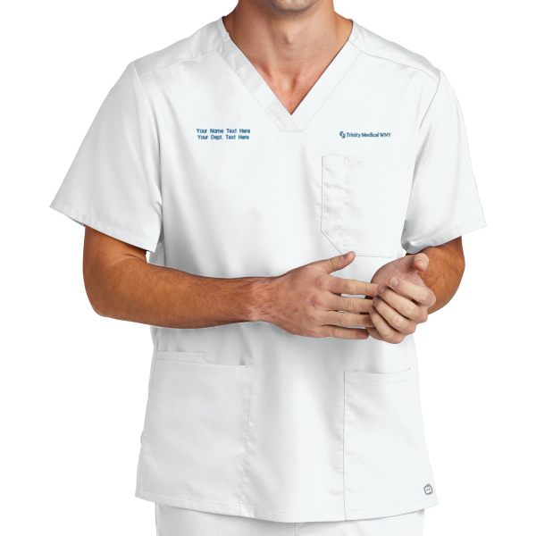 Trinity Medical - Men's Premiere Flex ™ V Neck Top Thumbnail