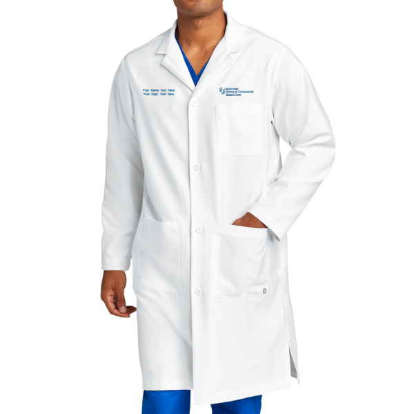 Home & Comm. Based Care - Men's Long Lab Coat Thumbnail