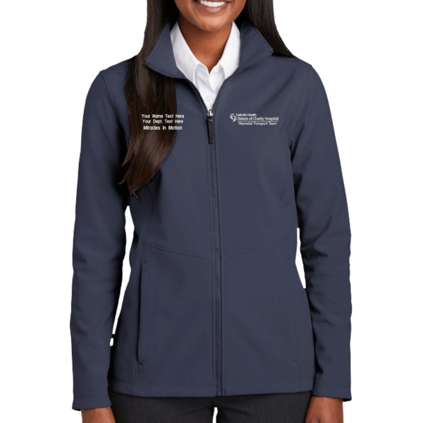 Sisters of Charity Neonatal Transport Team - w/ Name - Ladies Collective Soft Shell Jacket Thumbnail