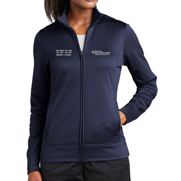 Sisters of Charity Neonatal Transport Team - w/ Name - w/ Name - Ladies Sport Wick ® Fleece Full Zip Jacket Thumbnail