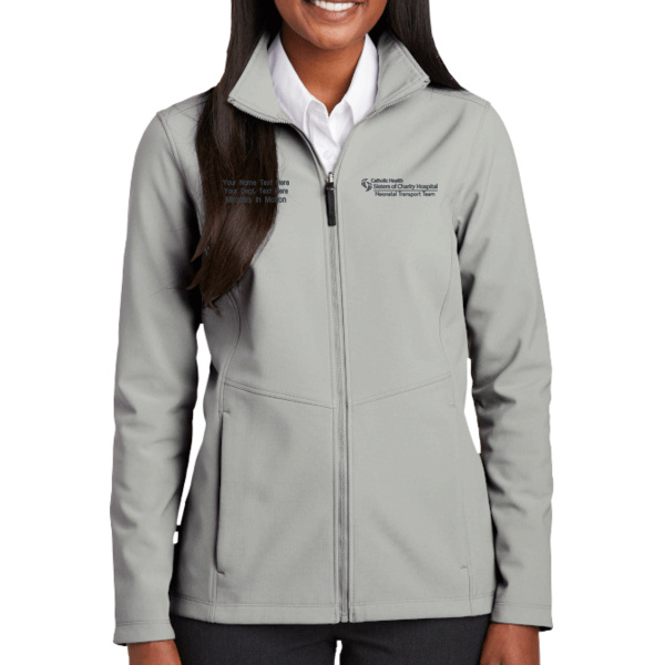 Sisters of Charity Neonatal Transport Team - w/ Name - Ladies Collective Soft Shell Jacket Thumbnail