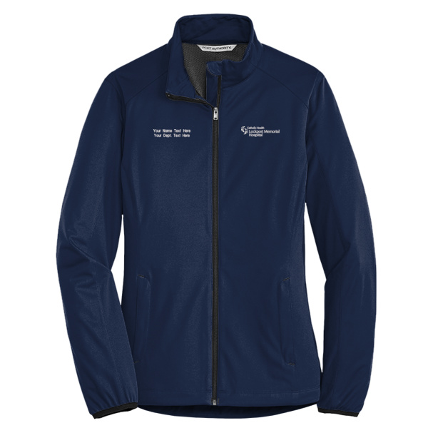 Lockport Memorial - w/ Name - Ladies Active Soft Shell Jacket Thumbnail