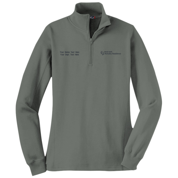 McAuley Residence - w/ Name - Ladies 1/4 Zip Sweatshirt Thumbnail