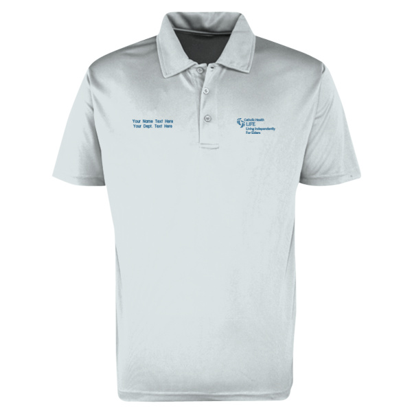 LIFE - w/ Name - PosiCharge ® Active Textured Polo Thumbnail