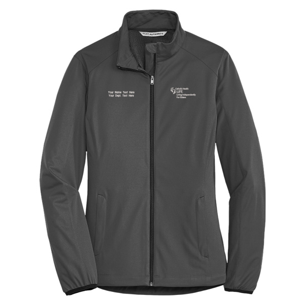 LIFE - w/ Name - Ladies Active Soft Shell Jacket Thumbnail