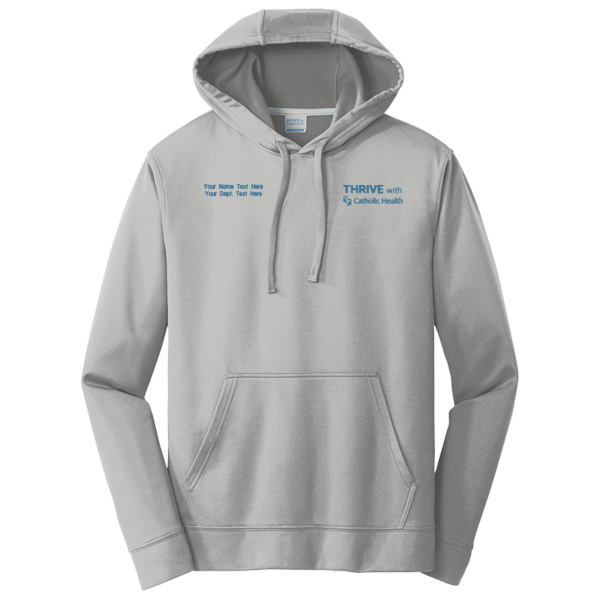 THRIVE with Catholic Health - w/ Name - Performance Fleece Pullover Hooded Sweatshirt Thumbnail