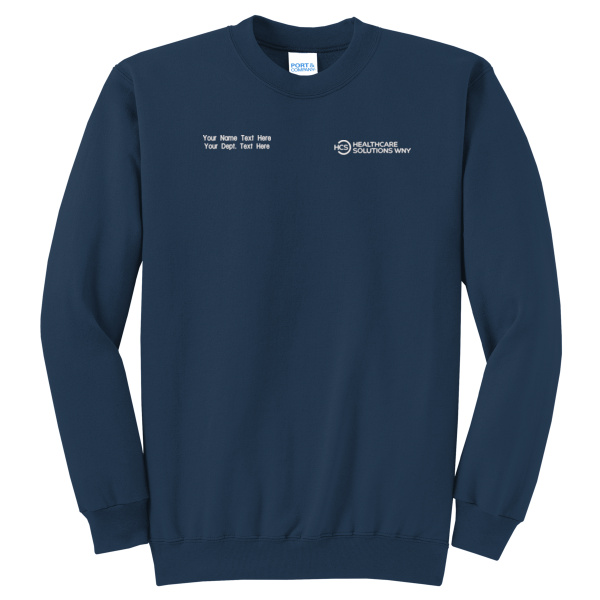 Healthcare Solutions WNY - w/Name -  Core Fleece Crewneck Sweatshirt Thumbnail