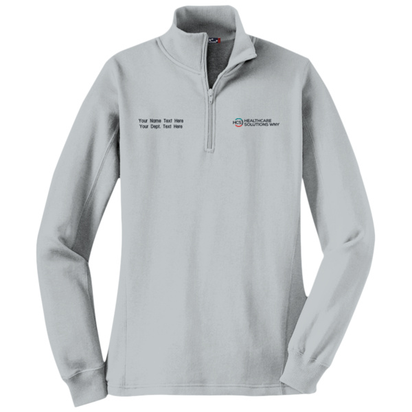Healthcare Solutions WNY - w/ Name - Ladies 1/4 Zip Sweatshirt Thumbnail