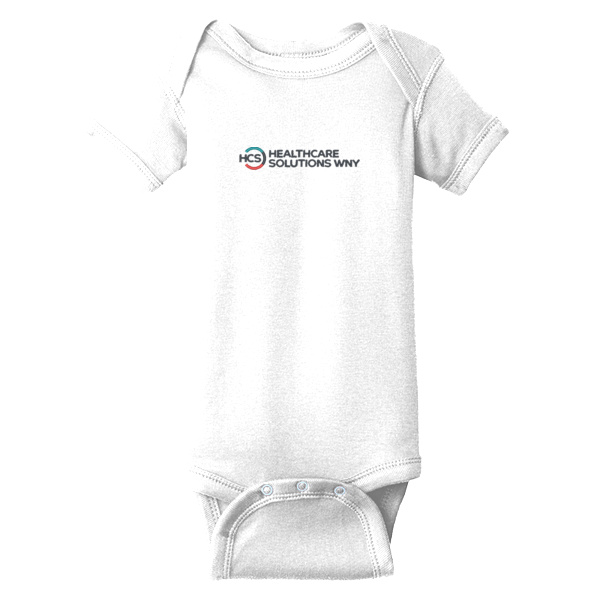 Healthcare Solutions WNY - Infant Short Sleeve Baby Rib Bodysuit Thumbnail